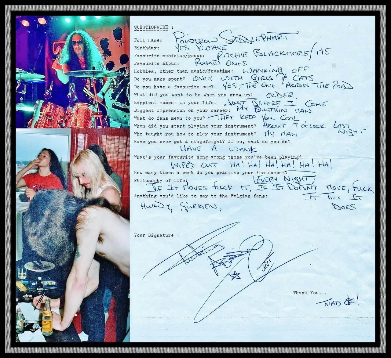 Belgium Interview! Feb, 1984.